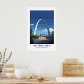 Gateway Arch National Park Missouri USA Poster (Küche)