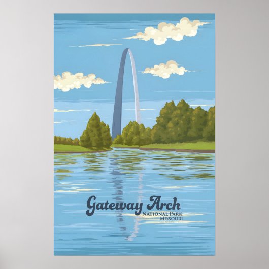 Gateway Arch National Park Reiseplakat Poster (Vorne)