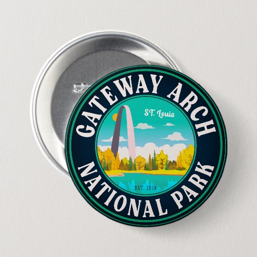 Gateway Arch National Park Saint Louis - Missouri Button (Vorne & Hinten)
