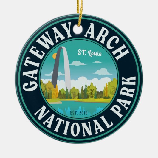 Gateway Arch National Park Saint Louis - Missouri Keramik Ornament (Vorne)