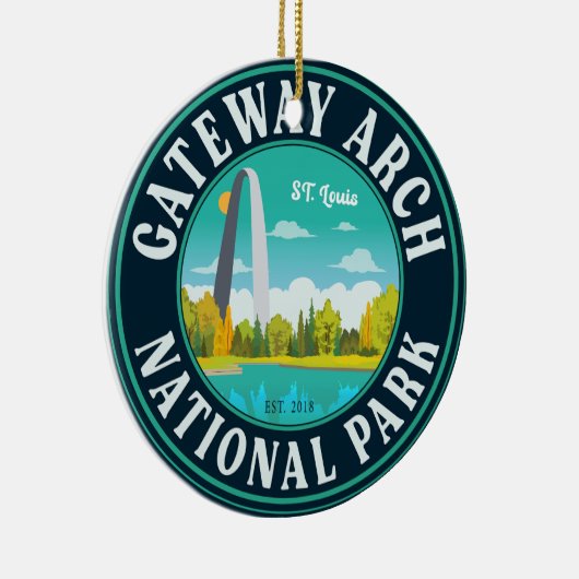 Gateway Arch National Park Saint Louis - Missouri Keramik Ornament (Rechts)