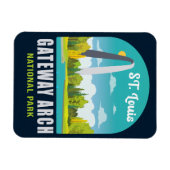 Gateway Arch National Park Saint Louis - Missouri Magnet (Horizontal)