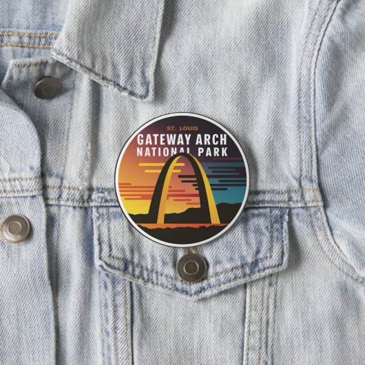 Gateway Arch National Park St. Louis Abstrakt Button (Beispiel)