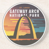 Gateway Arch National Park St. Louis Abstrakt Getränkeuntersetzer (Vorne)