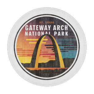 Gateway Arch National Park St. Louis Abstrakt Schneidebrett