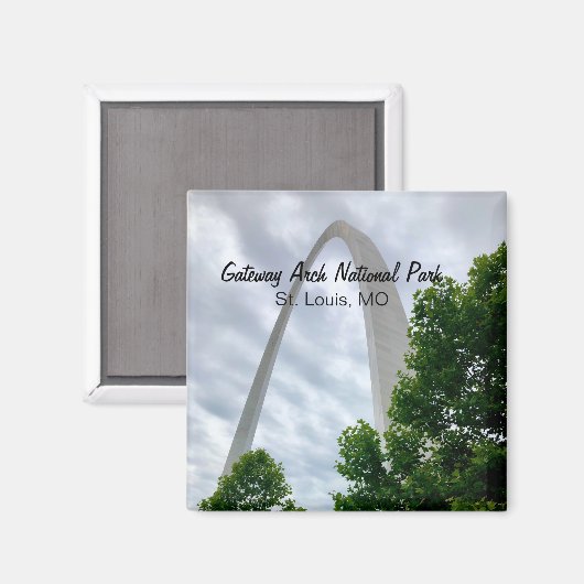 Gateway Arch National Park, St. Louis, MO Magnet (Vorderseite/Rückseite)