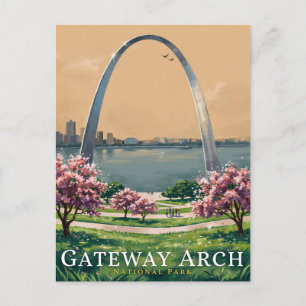 Gateway Arch National Park Szenerie Postkarte