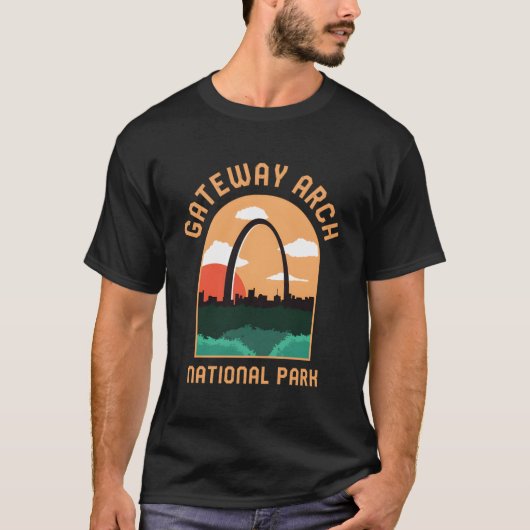 Gateway Arch Nationalpark Alaska Vacation Retro G T-Shirt (Vorderseite)
