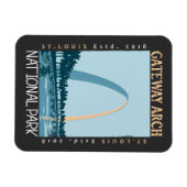 Gateway Arch Nationalpark erschüttert Magnet (Horizontal)