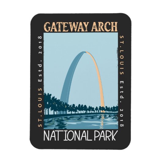 Gateway Arch Nationalpark erschüttert Magnet (Vertikal)