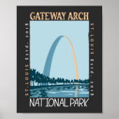 Gateway Arch Nationalpark erschüttert Poster (Vorne)