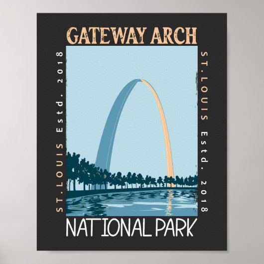 Gateway Arch Nationalpark erschüttert Poster (Vorne)