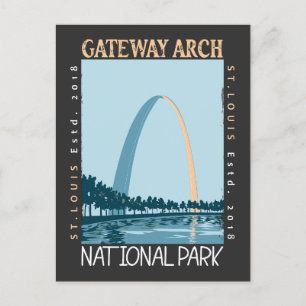 Gateway Arch Nationalpark erschüttert Postkarte