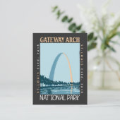 Gateway Arch Nationalpark erschüttert Postkarte (Stehend Vorderseite)