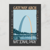 Gateway Arch Nationalpark erschüttert Postkarte (Vorderseite)