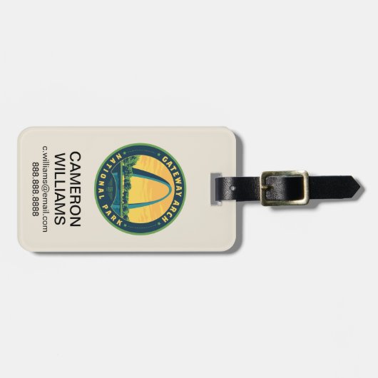 Gateway Arch Nationalpark Gepäckanhänger (Vorderseite horizontal)