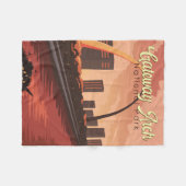 Gateway Arch Nationalpark Illustration Art Fleecedecke (Vorderseite (Horizontal))