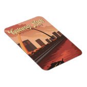 Gateway Arch Nationalpark Illustration Art Magnet (Rechte Seite)