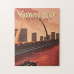 Gateway Arch Nationalpark Illustration Art Puzzle<br><div class="desc">Gateway Arch Vektorgrafik Design. Der Gateway Arch National Park ist ein amerikanischer Nationalpark,  der sich in St. Louis,  Missouri,  in der Nähe des Ausgangspunkts der Lewis- und Clark-Expedition befindet.</div>