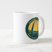 Gateway Arch Nationalpark Jumbo-Tasse (Vorderseite Rechts)