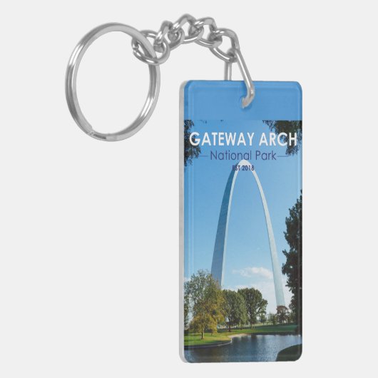 Gateway Arch Nationalpark Missouri Doppelseitig Schlüsselanhänger (Vorderseite links)