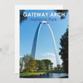 Gateway Arch Nationalpark Missouri Feiertagskarte (Vorne/Hinten)