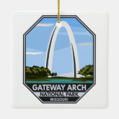 Gateway Arch Nationalpark Missouri Keramikornament (Rückseite)