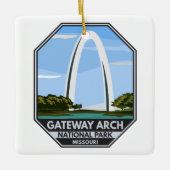 Gateway Arch Nationalpark Missouri Keramikornament (Vorderseite)