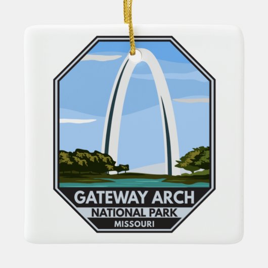 Gateway Arch Nationalpark Missouri Keramikornament (Vorderseite)