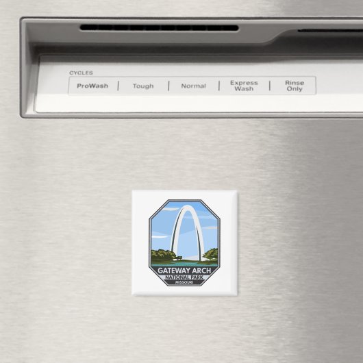 Gateway Arch Nationalpark Missouri Magnet (In Situ (Geschirrspüler))