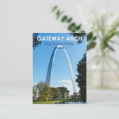 Gateway Arch Nationalpark Missouri Postkarte (Stehend Vorderseite)
