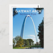 Gateway Arch Nationalpark Missouri Postkarte (Vorne/Hinten)