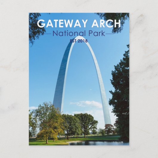 Gateway Arch Nationalpark Missouri Postkarte (Vorderseite)