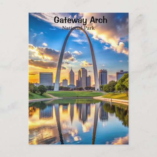 Gateway Arch Nationalpark Missouri Postkarte (Vorderseite)