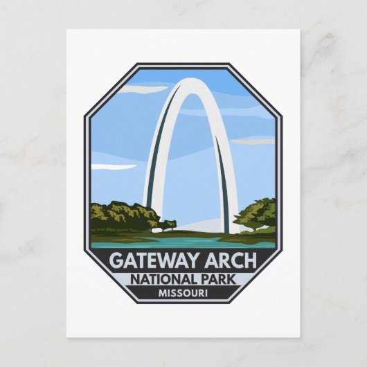 Gateway Arch Nationalpark Missouri Postkarte (Vorderseite)