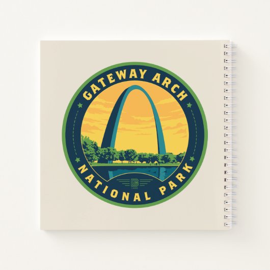 Gateway Arch Nationalpark Notizblock (Rückseite)