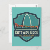 Gateway Arch Nationalpark Postkarte (Vorne/Hinten)