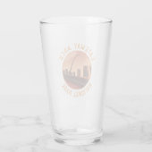 Gateway Arch Nationalpark Retro Distressed Circle Glas (Rückseite)
