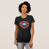 Gateway Arch Nationalpark Retro Kompass Emblem T-Shirt (Vorne ganz)