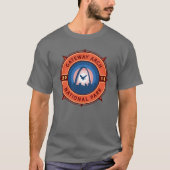 Gateway Arch Nationalpark Retro Kompass Emblem T-Shirt (Vorderseite)