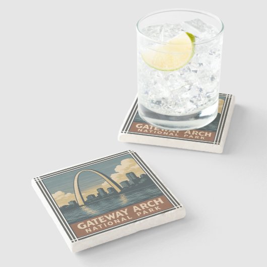 Gateway Arch Nationalpark Steinuntersetzer (Seitenansicht)