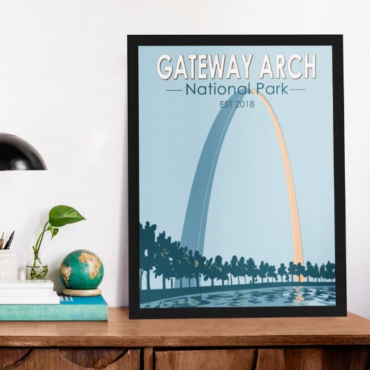 Gateway Arch Nationalpark Vintag Poster