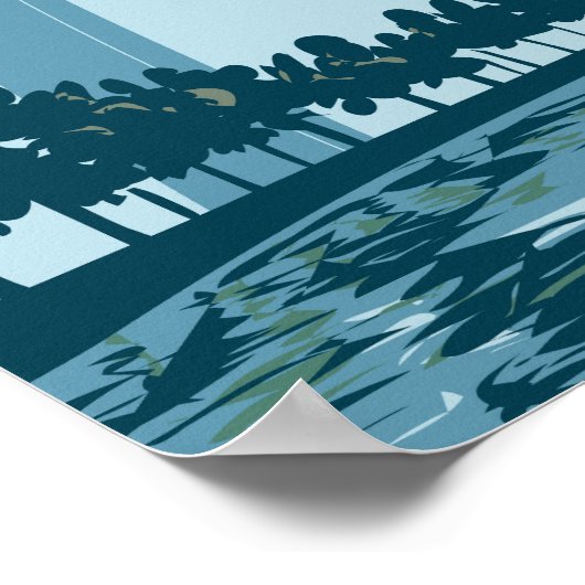 Gateway Arch Nationalpark Vintag Poster (Ecke)