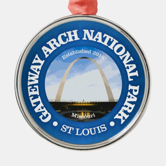 Gateway Arch NP2 Ornament Aus Metall (Vorne)