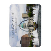 Gateway Arch, Old Courthouse, Runner, St. Louis Magnet (Vertikal)