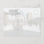 Gateway Arch, Old Courthouse, Runner, St. Louis Postkarte (Rückseite)