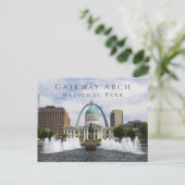 Gateway Arch, Old Courthouse, Runner, St. Louis Postkarte (Stehend Vorderseite)