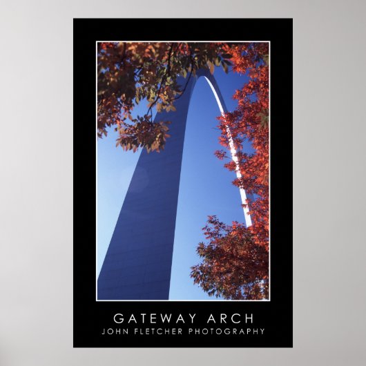 Gateway Arch Poster mit Grenzen (Vorne)