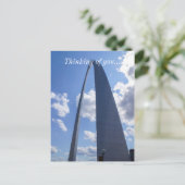 Gateway Arch Postkarte (Stehend Vorderseite)