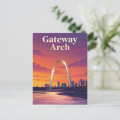 Gateway Arch Postkarte (Stehend Vorderseite)